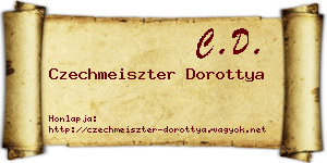 Czechmeiszter Dorottya névjegykártya