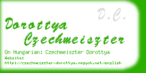 dorottya czechmeiszter business card